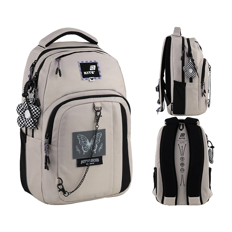 Рюкзак школьный для девочки Kite K25-2578M-2 Бежевый