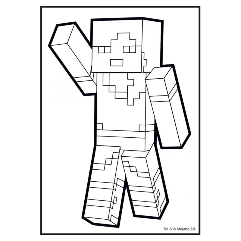 Купити Розмальовка "Minecraft" YES 743221 8 арк. Різнокольоровий Артикул: 4823091920158 Фото повноекранне №2