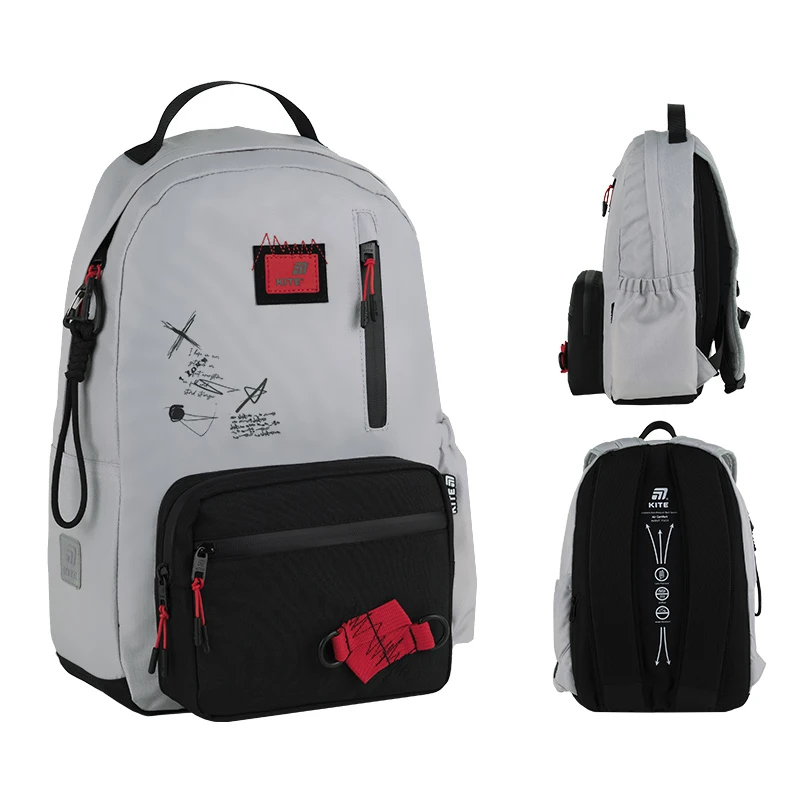 Рюкзак школьный Kite K25-949M Серый