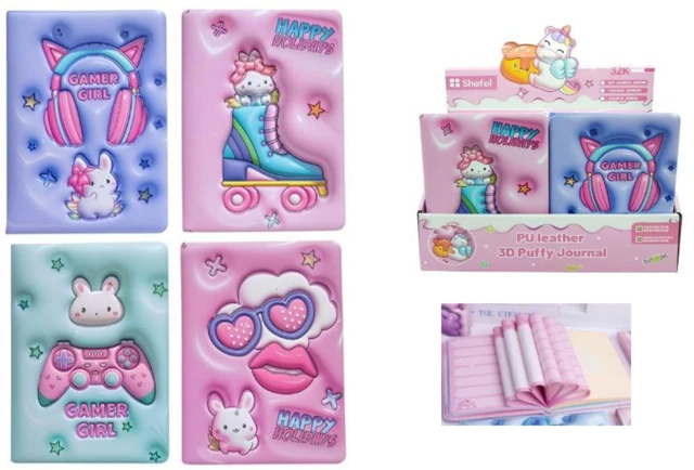 3D Блокнот Кролик 763265ML 100 арк. Малиновий