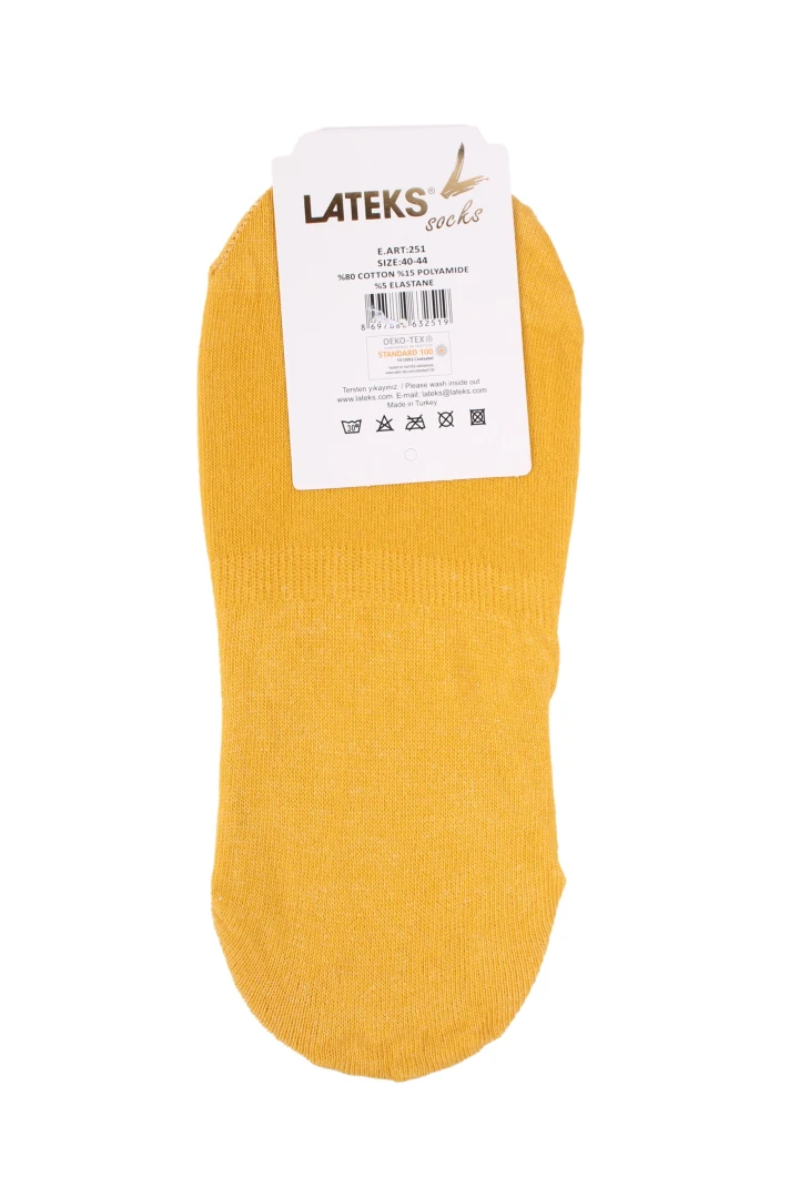 Слідки чоловічі,40-44 Lateks socks 251 Гірчичний (2000904140145A)  Фото №0