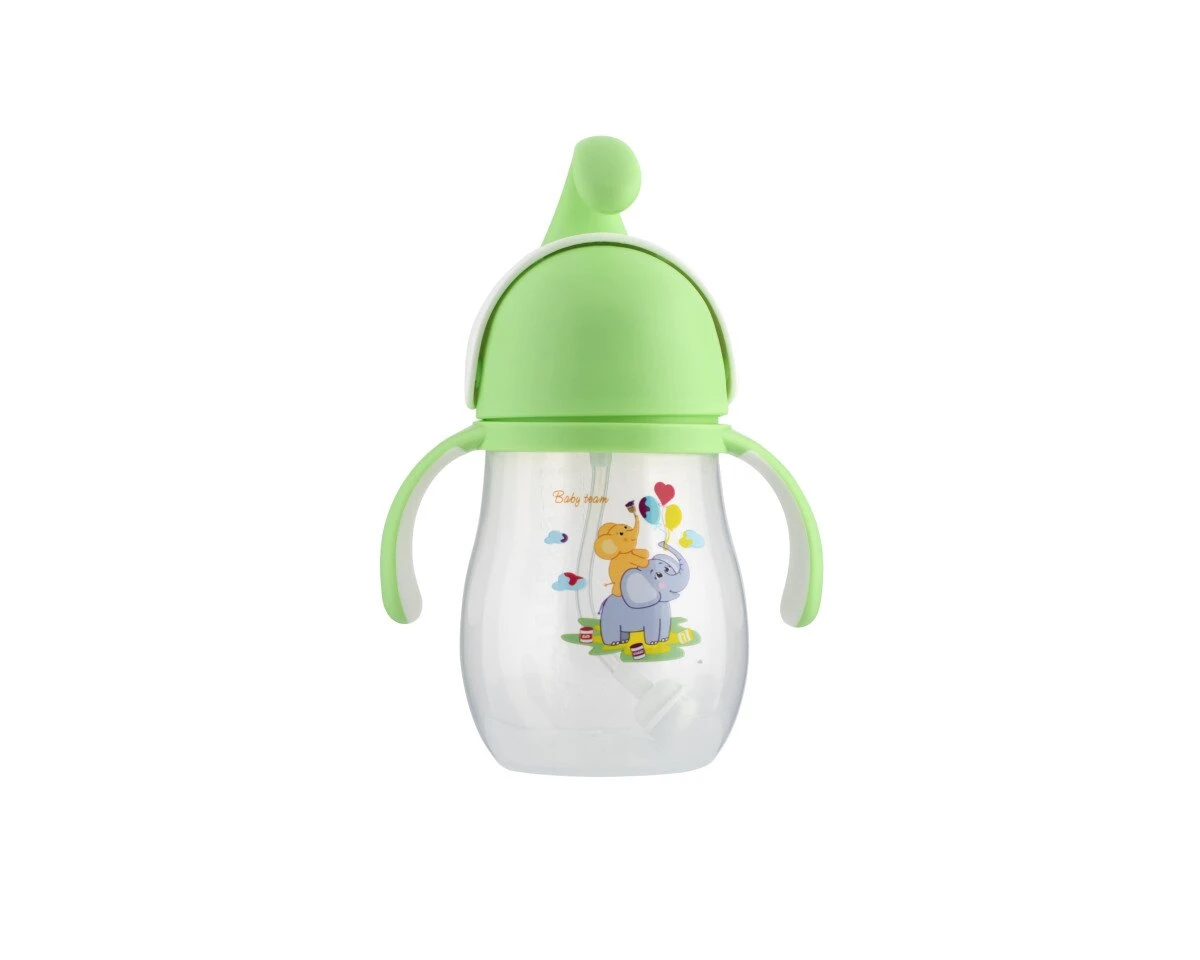 Поильник с трубочкой BABY TEAM 5009 320 мл Зеленый (4824428050098)