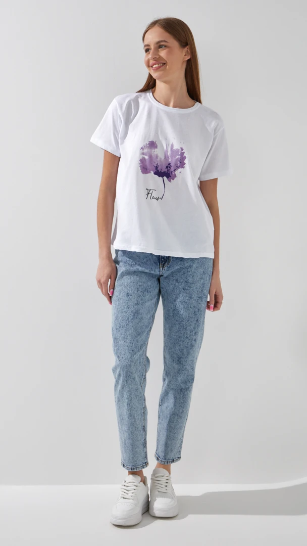 Джинсы Mom Fit женские On me 4851 38 Синий