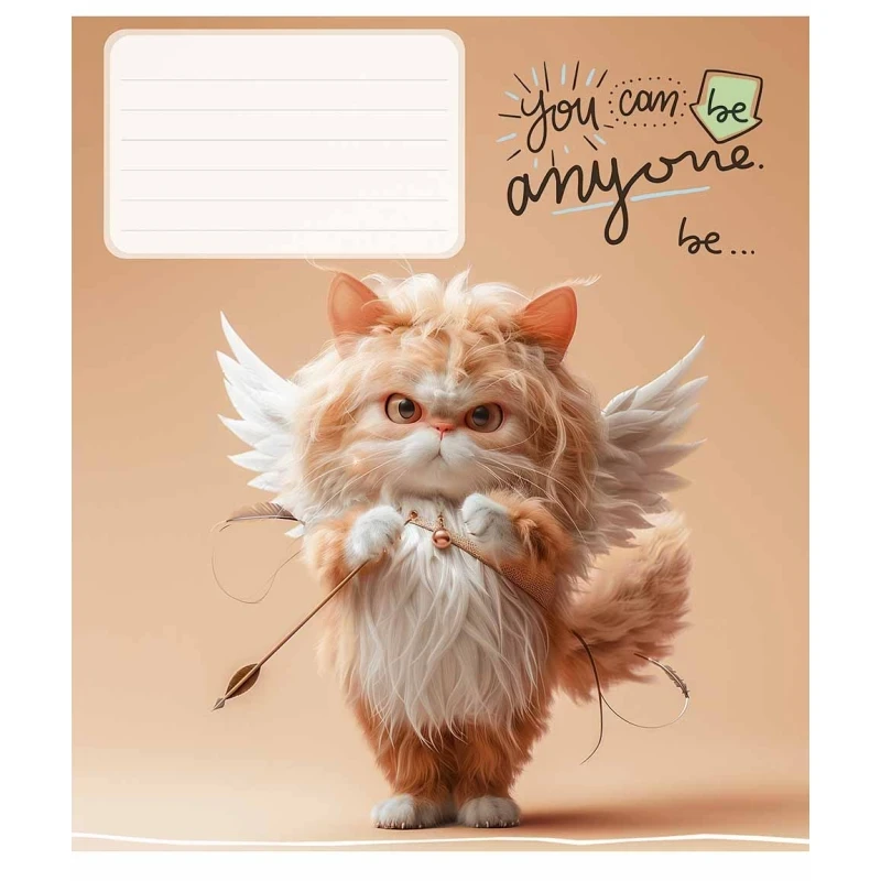 Тетрадь ученическая &quot;You can be anyone&quot; Школярик 012-3436K 12 л. Разноцветный
