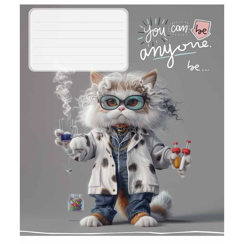 Тетрадь ученическая &quot;You can be anyone&quot; Школярик 012-3436K 12 л. Разноцветный  Фото №0