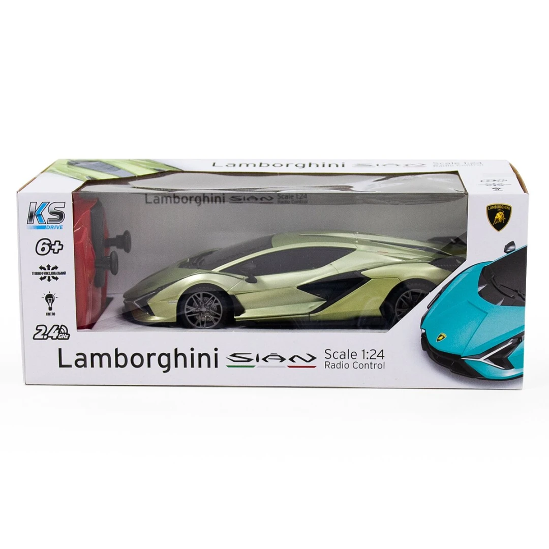 Автомобиль KS DRIVE на р/у – LAMBORGHINI SIAN (1:24, 2.4Ghz) 124GLSG Зеленый (6900007341394)  Фото №8
