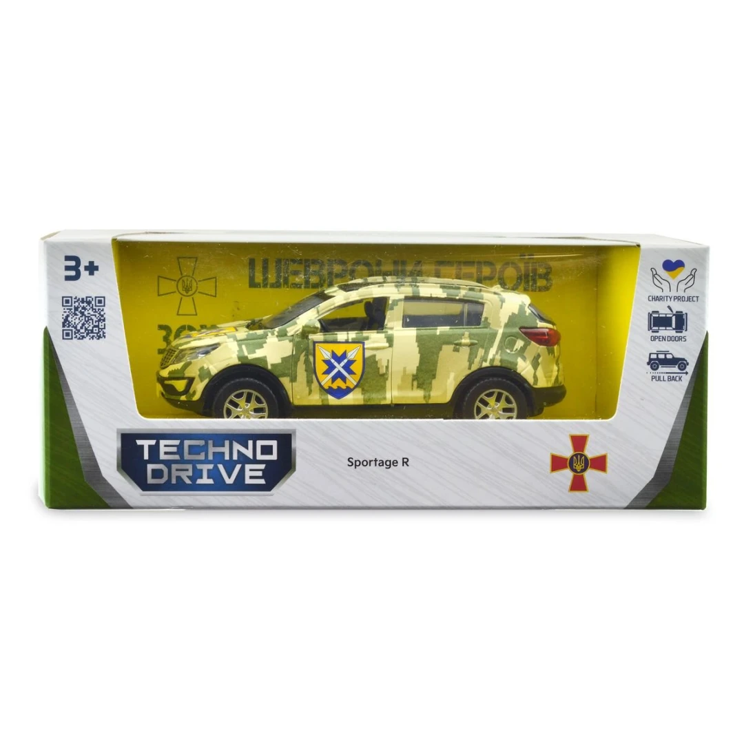 Автомодель &quot;Шеврони Героїв&quot; Kia Sportage R &quot;56 ОМПБр&quot; TechnoDrive 250362M Різнокольоровий (6900007419727)  Фото №3