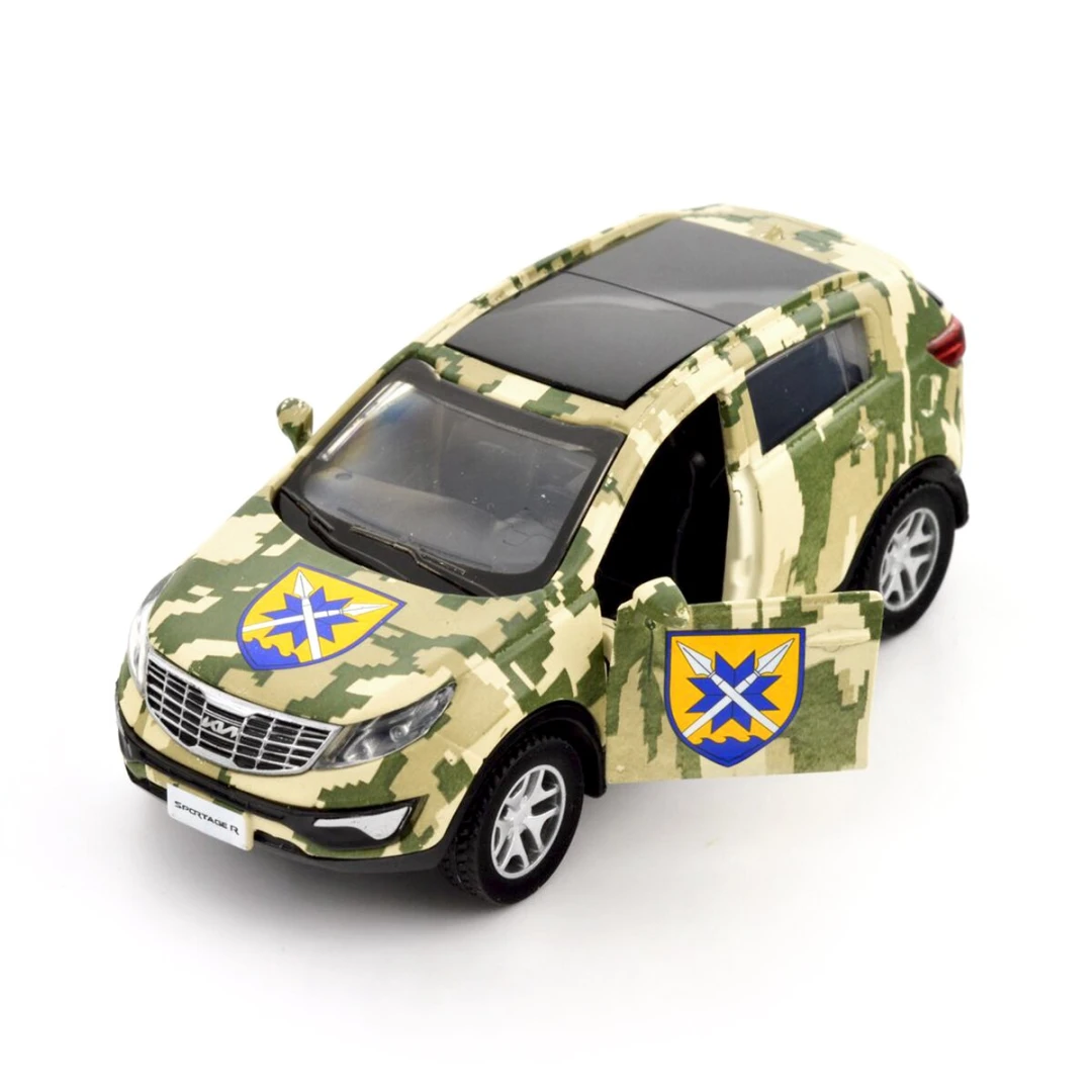 Автомодель &quot;Шеврони Героїв&quot; Kia Sportage R &quot;56 ОМПБр&quot; TechnoDrive 250362M Різнокольоровий (6900007419727)  Фото №13