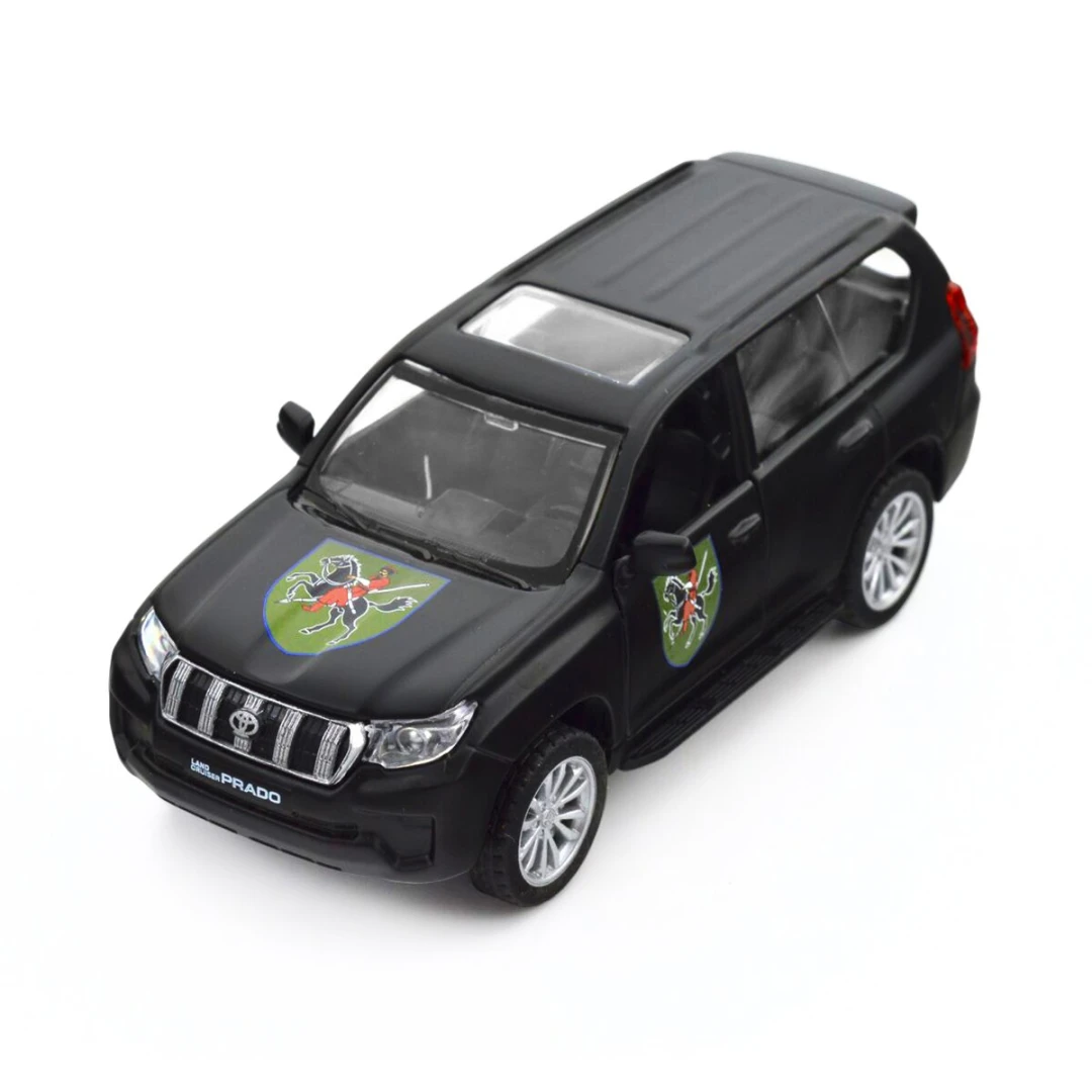 Автомодель &quot;Шеврони Героїв&quot; Toyota Land Cruiser Prado &quot;110 ОМБр&quot; TechnoDrive 250359M Чорний (6900007377201)
