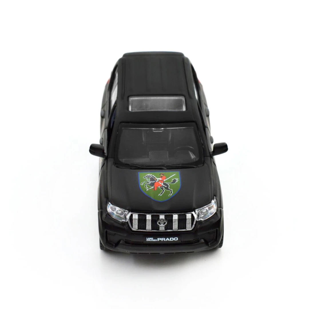 Автомодель &quot;Шеврони Героїв&quot; Toyota Land Cruiser Prado &quot;110 ОМБр&quot; TechnoDrive 250359M Чорний (6900007377201)  Фото №12