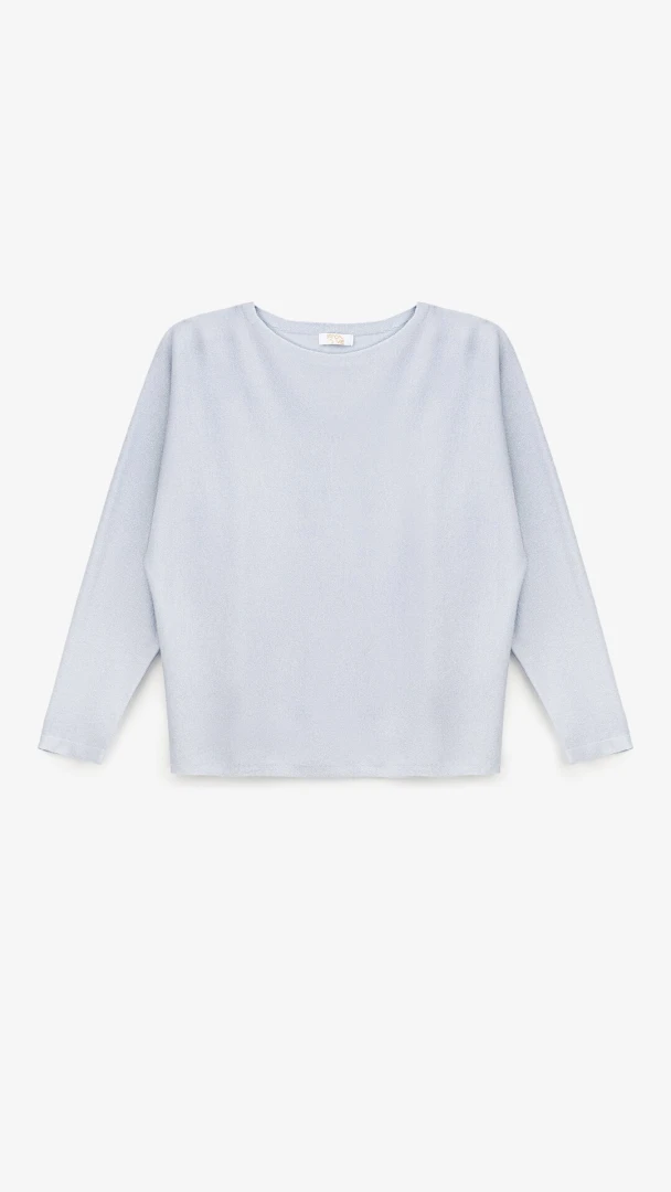 Джемпер однотонный женский YT15632 One Size Голубой