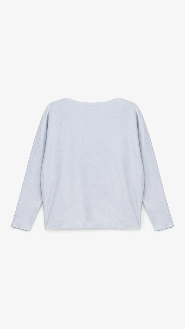 Джемпер однотонный женский YT15632 One Size Голубой  Фото №2