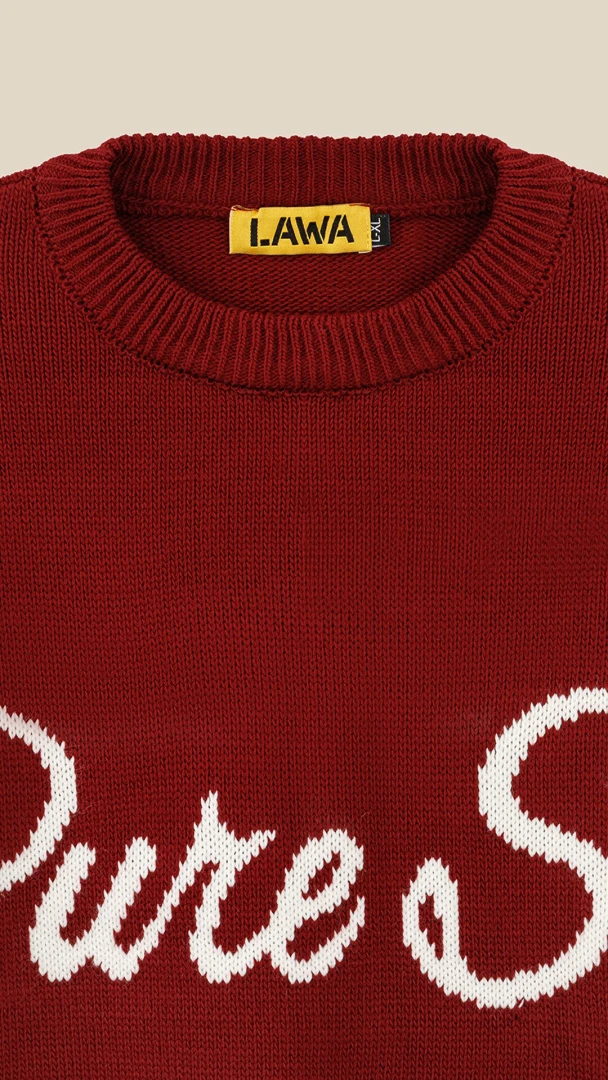 Джемпер з принтом жіночий LAWA WBC08630 S/M Бордовий  Фото №0
