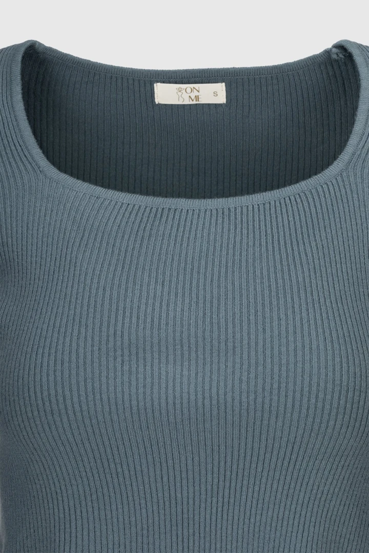 Джемпер однотонний жіночий 6618 S Темно-сірий (2000990336941D)  Фото №8