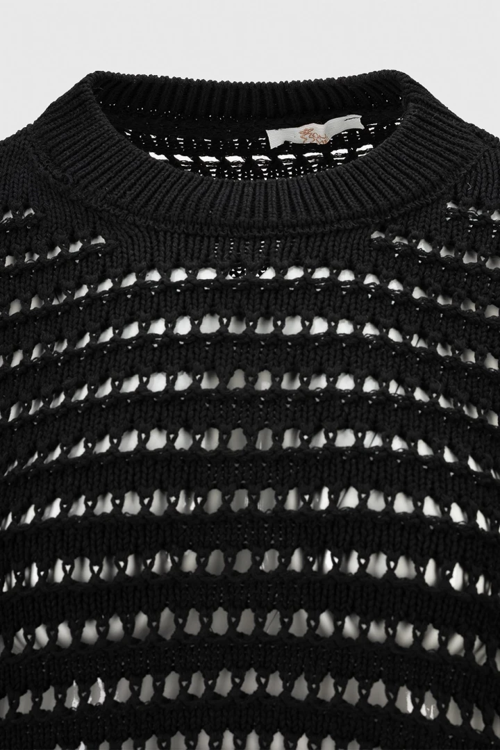 Джемпер однотонный женский Femme 2024 One Size Черный (2000990221469D)  Фото №5