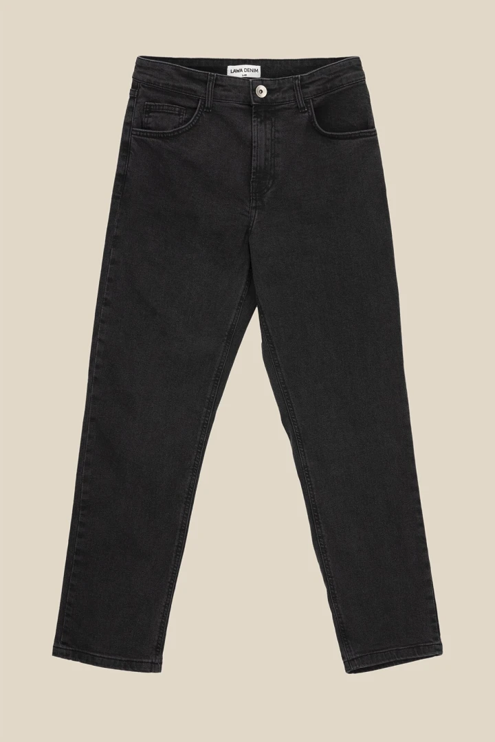 Джинсы Regular fit женские LAWA WBC02367 34 Графитовый  Фото №4