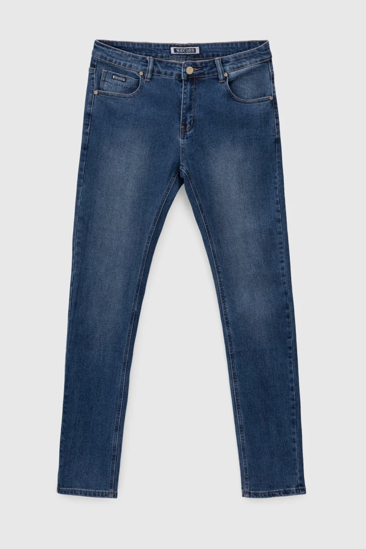 Джинси Slim Fit чоловічі 2271 27 Синій (2000990729361D)  Фото №4