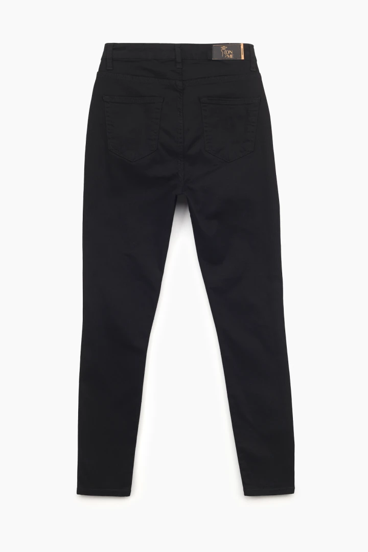 Джинси Slim Fit жіночі On me 2856 baza 32 Чорний (2000989492214D)  Фото №6