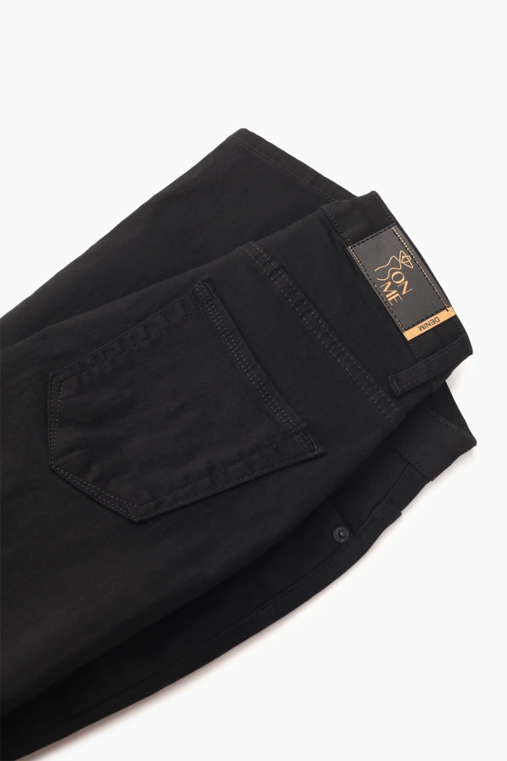 Джинси Slim Fit жіночі On me 2856 baza 32 Чорний (2000989492214D)  Фото №7