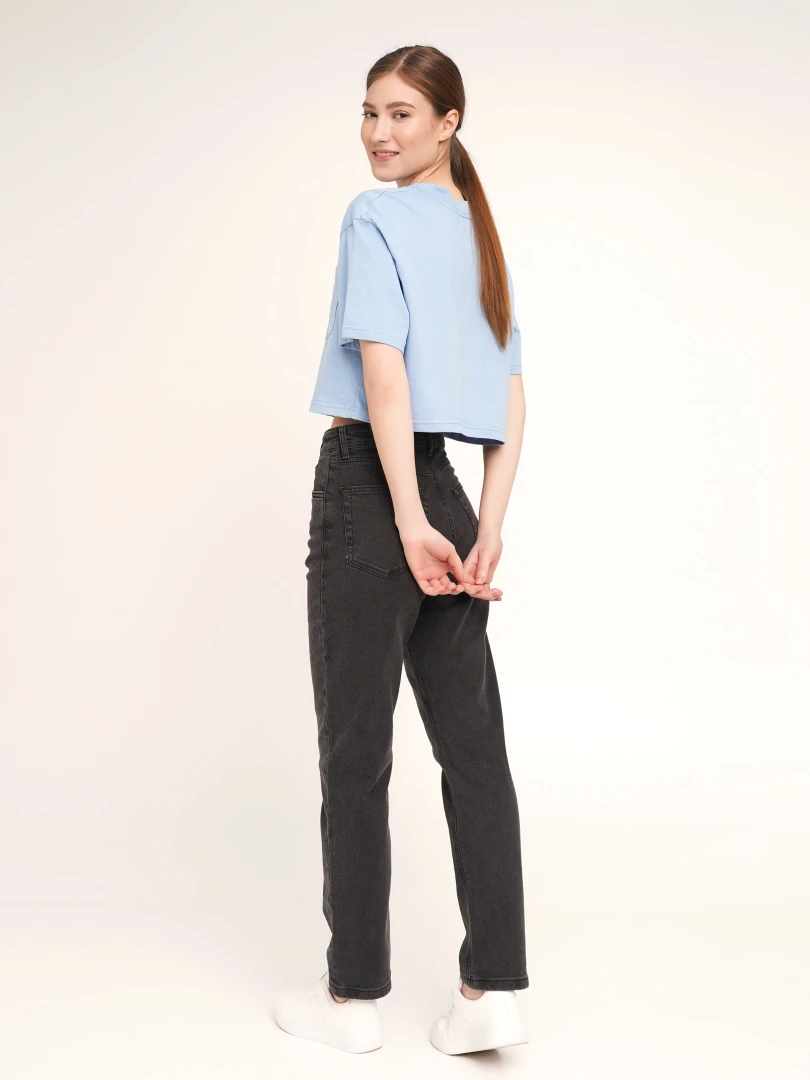 Джинсы Regular fit женские LAWA WBC02367 34 Графитовый  Фото №0