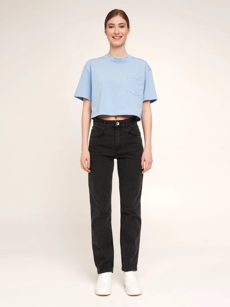 Джинсы Regular fit женские LAWA WBC02367 34 Графитовый