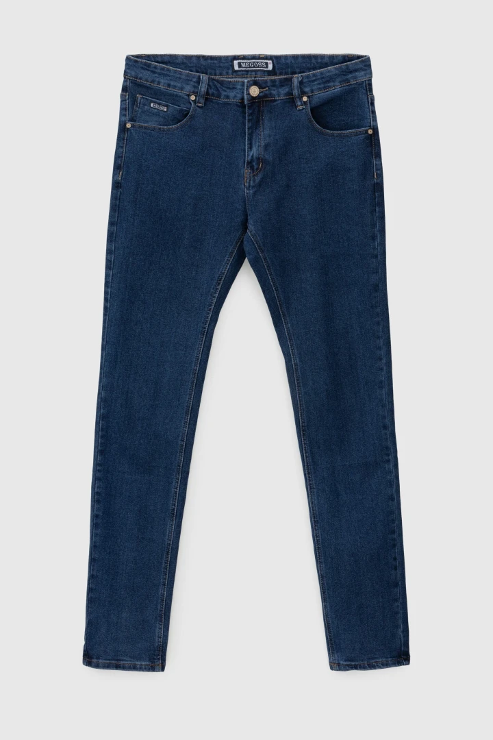 Джинсы Slim Fit мужские 2270 27 Синий (2000990729446D)  Фото №4