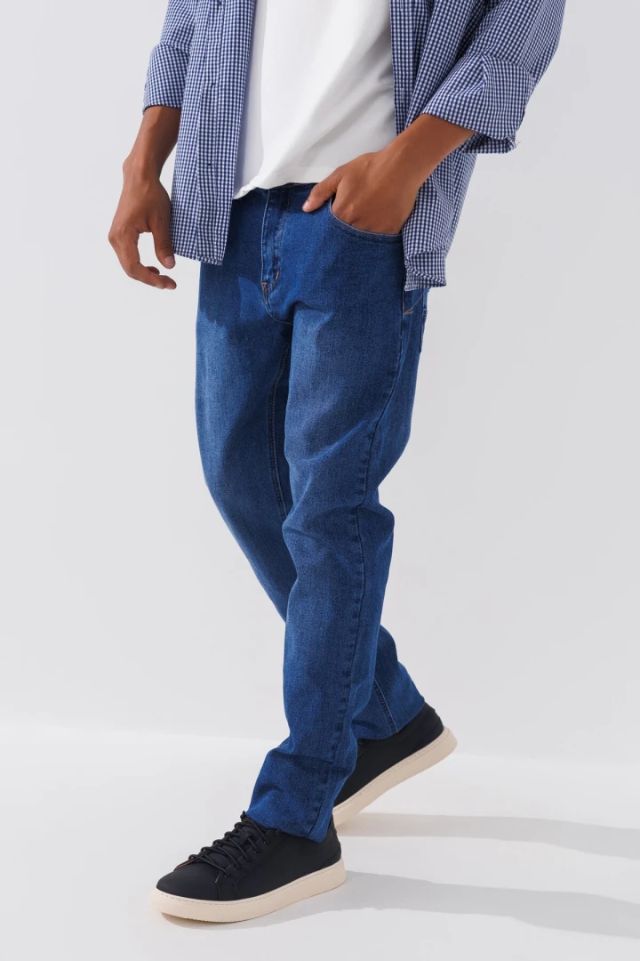Джинси Slim Fit чоловічі 2271 27 Синій (2000990729361D)  Фото №1