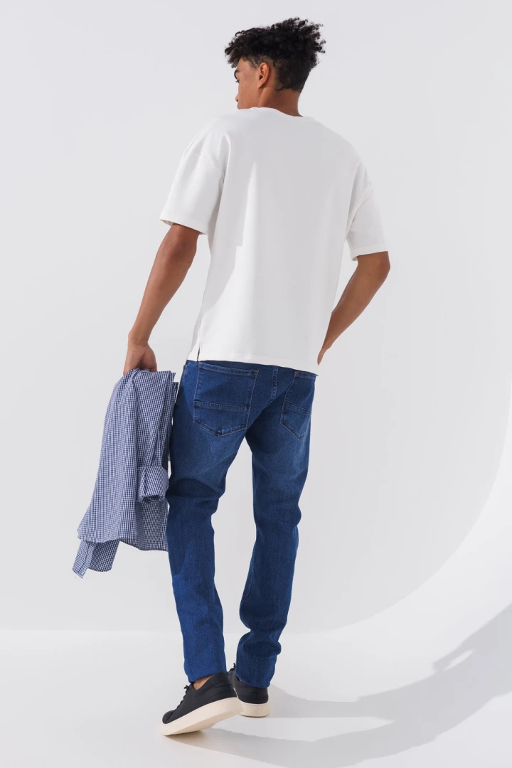 Джинси Slim Fit чоловічі 2271 27 Синій (2000990729361D)  Фото №2
