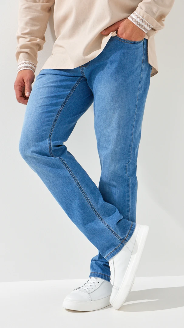 Джинси Regular fit чоловічі  9018 32 Блакитний  Фото №0