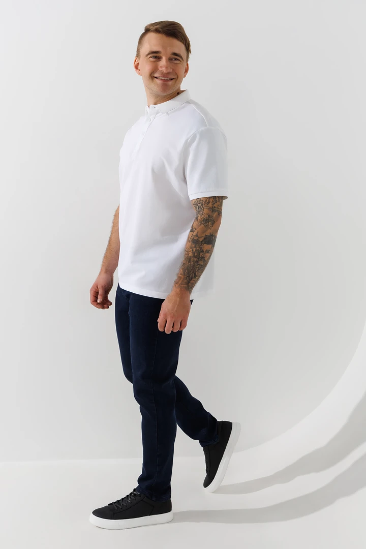 Джинсы Slim Fit мужские 889 29 Темно-синий  Фото №1