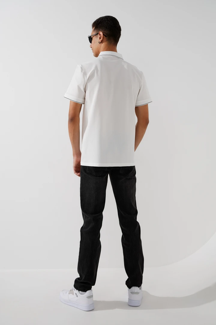 Джинсы Slim Fit мужские W008-5 29 Темно- серый  Фото №2