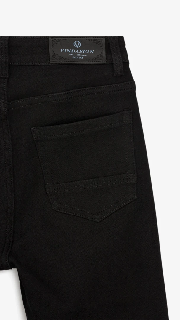 Джинсы Slim Fit женские Vindasion 4031 25 Черный  Фото №1