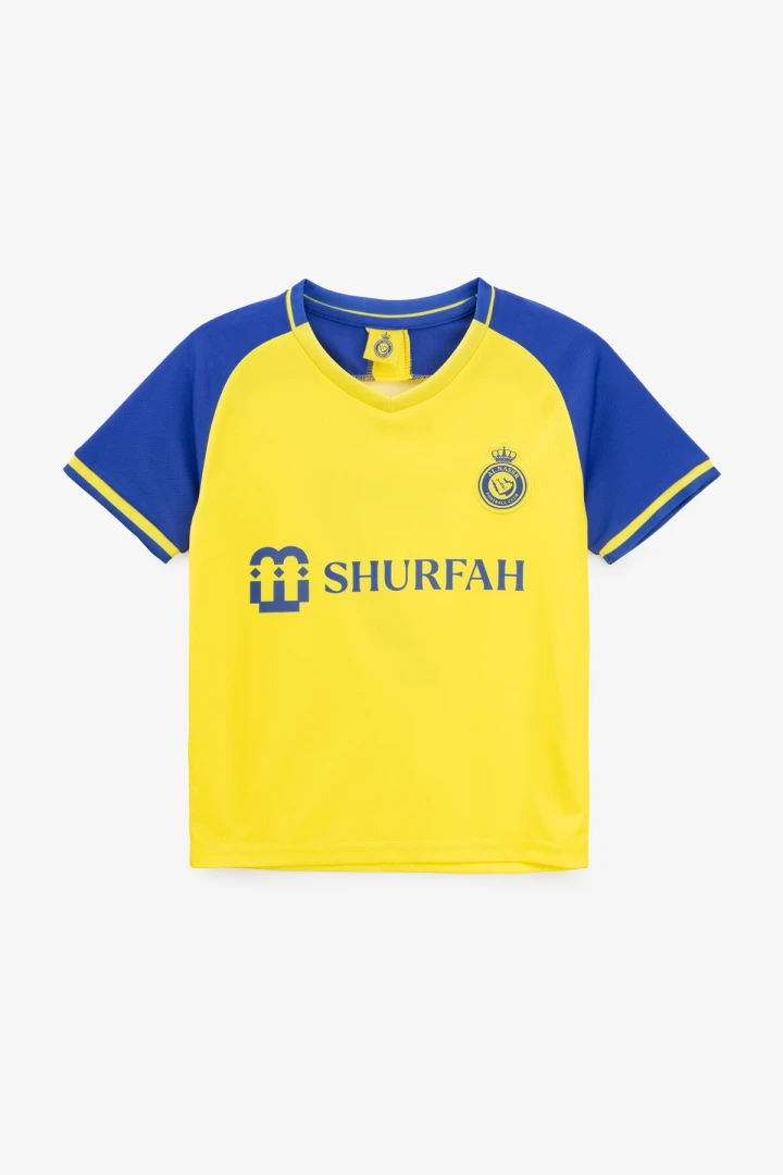 Футбольна форма для хлопчика BLD AL NASSR RONALDO 152 см Синьо-жовтий  Фото №5