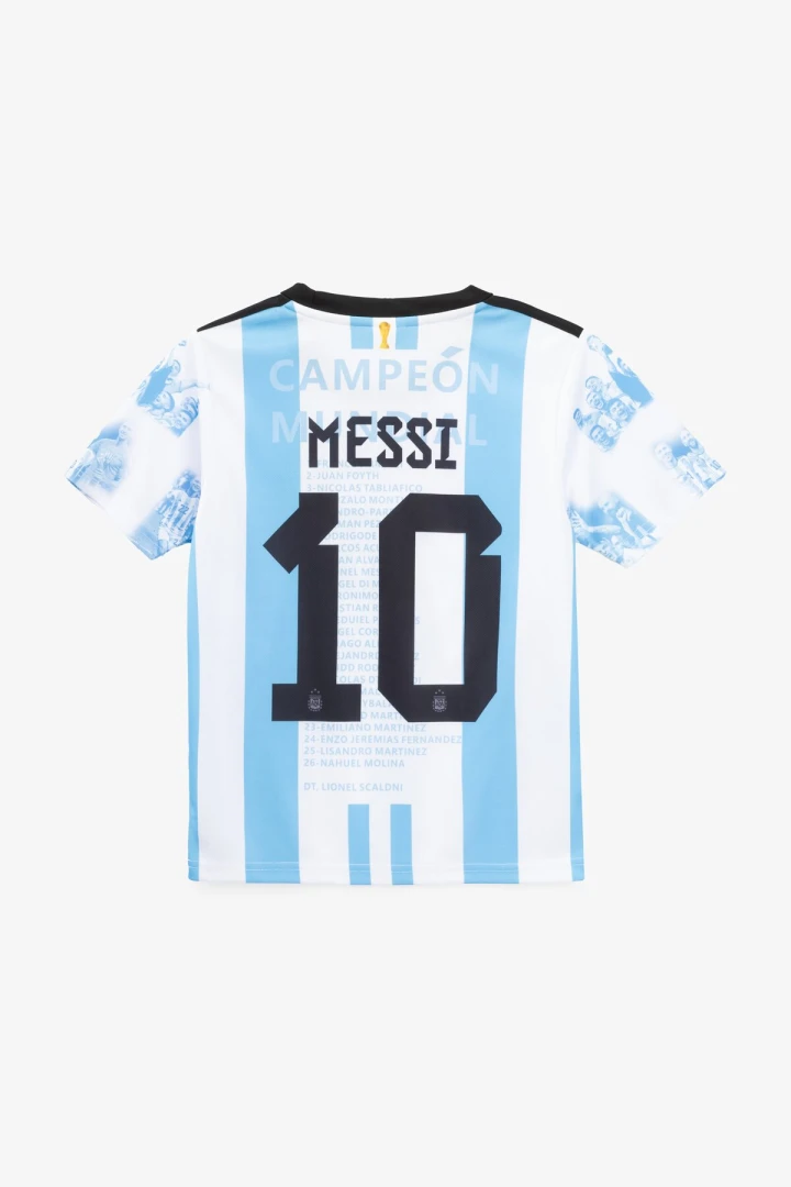 Футбольна форма для хлопчика BLD АРГЕНТИНА MESSI 110 см Біло-блакитний  Фото №7