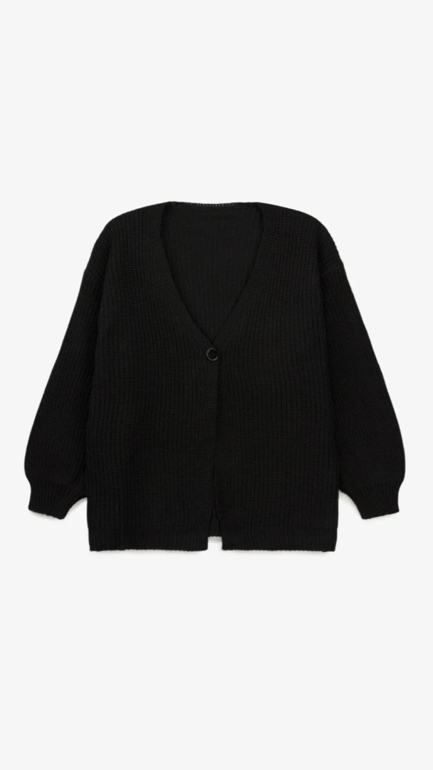 Кардиган однотонный женский 1025 One Size Черный