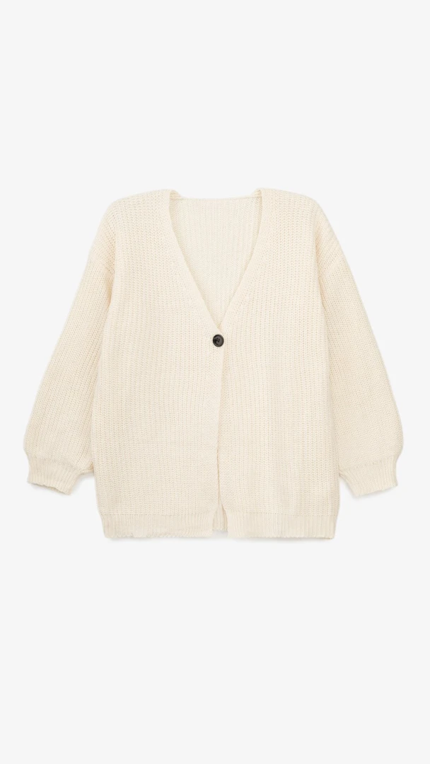 Кардиган однотонный женский 1025 One Size Молочный