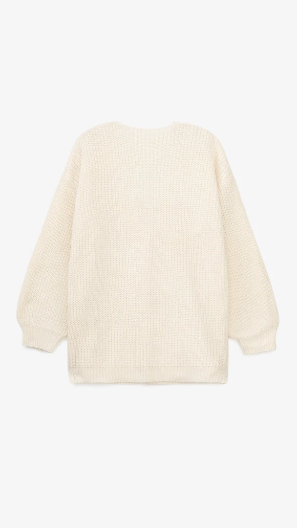 Кардиган однотонный женский 1025 One Size Молочный  Фото №2