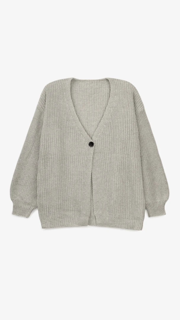 Кардиган однотонный женский 1025 One Size Серый