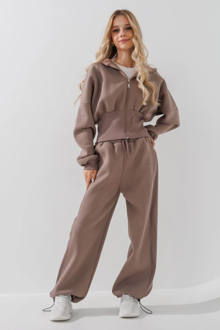 Кофта однотонная для девочки Benini 241148 146 см Кофейный (2000990715272W)  Фото №3