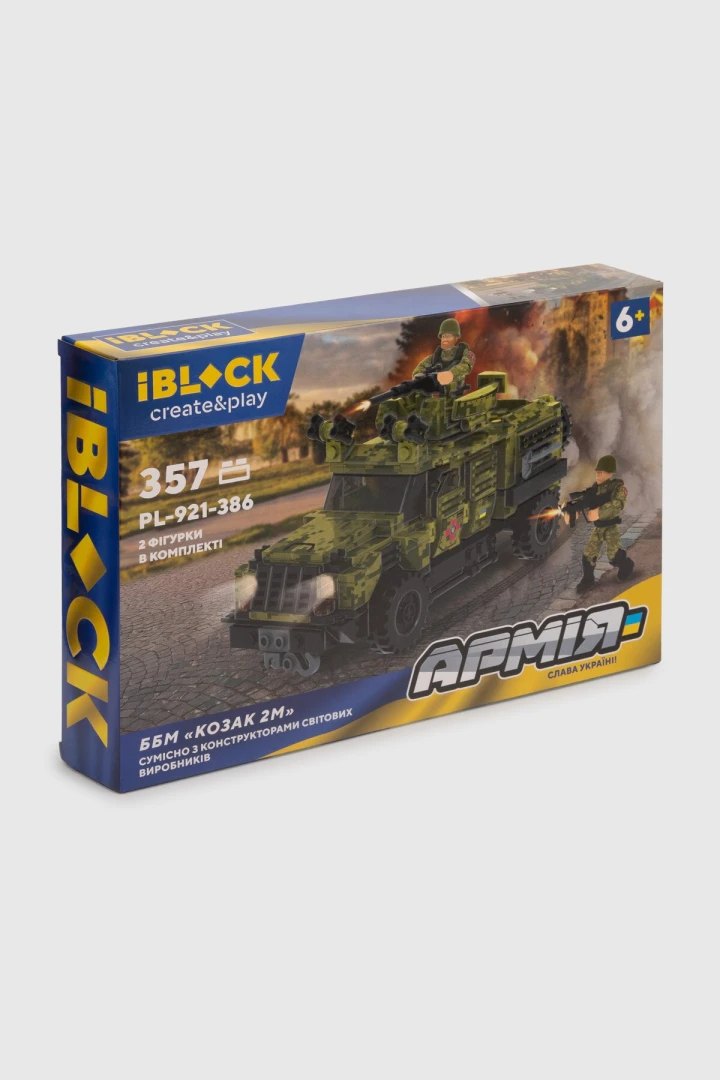 Конструктор АРМІЯ ББМ &quot;КОЗАК 2М&quot; IBLOCK PL-921-386 Різнокольоровий (6906231784624)