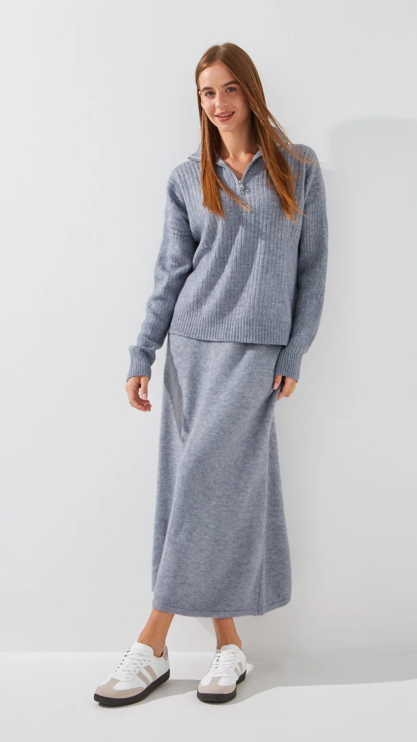 Костюм однотонный женский T321 One Size Серый