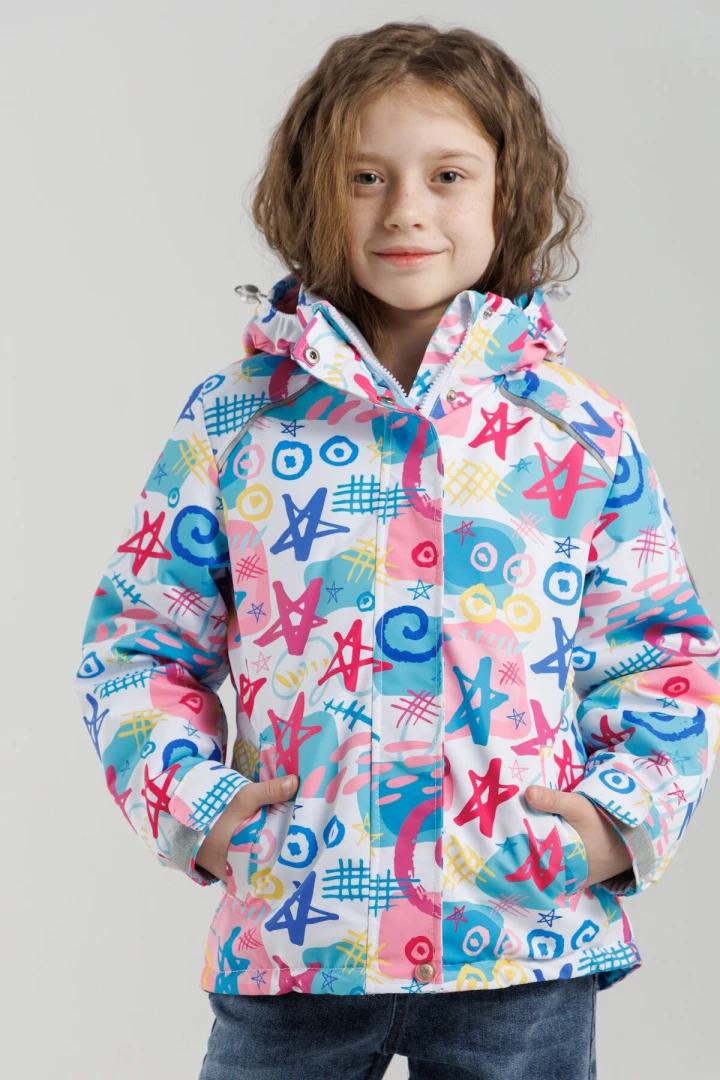 Куртка для дівчинки Snowgenius B26-019 134 см Білий (2000990235701D)