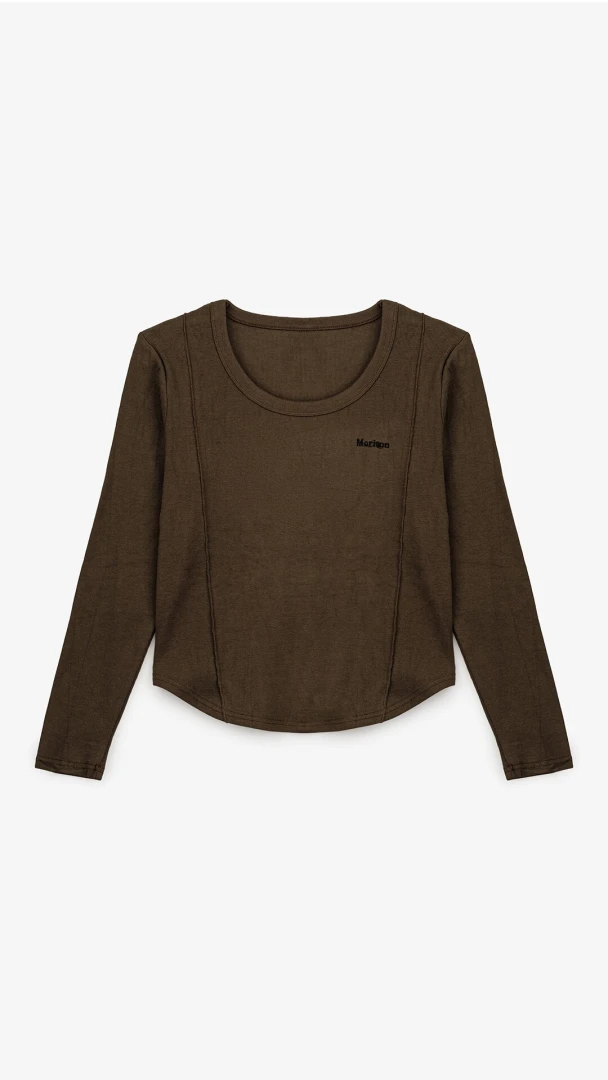 Лонгслів однотонний жіночий Bclothing 8853 M Хакі