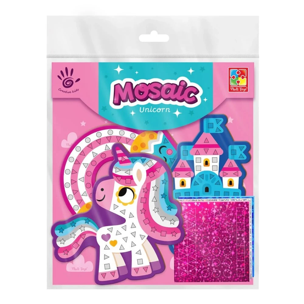 Набір для творчості м&#039;яка мозаїка &quot;Єдиноріг&quot; Vladi Toys VT4511-08 (4820234764617)
