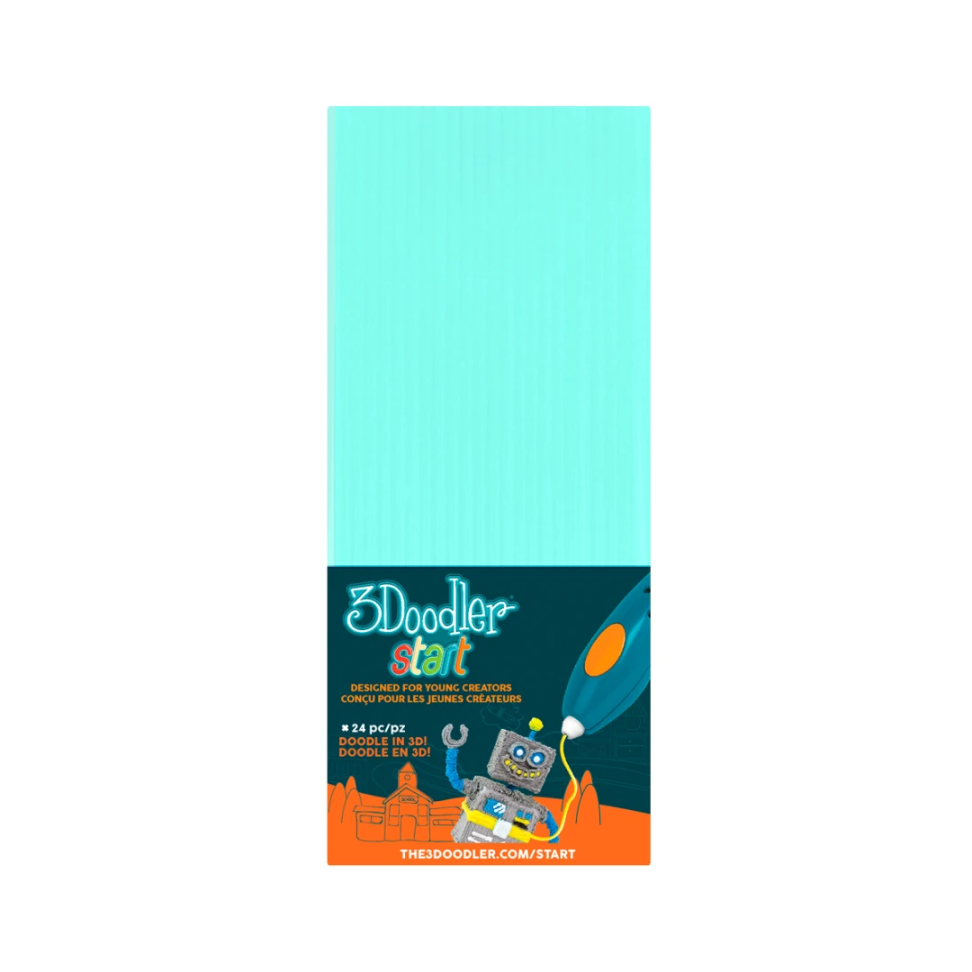 Набір стрижнів для 3D-ручки 3Doodler Start 3DS-ECO02-MINT-24 24 шт. М&#039;ятний