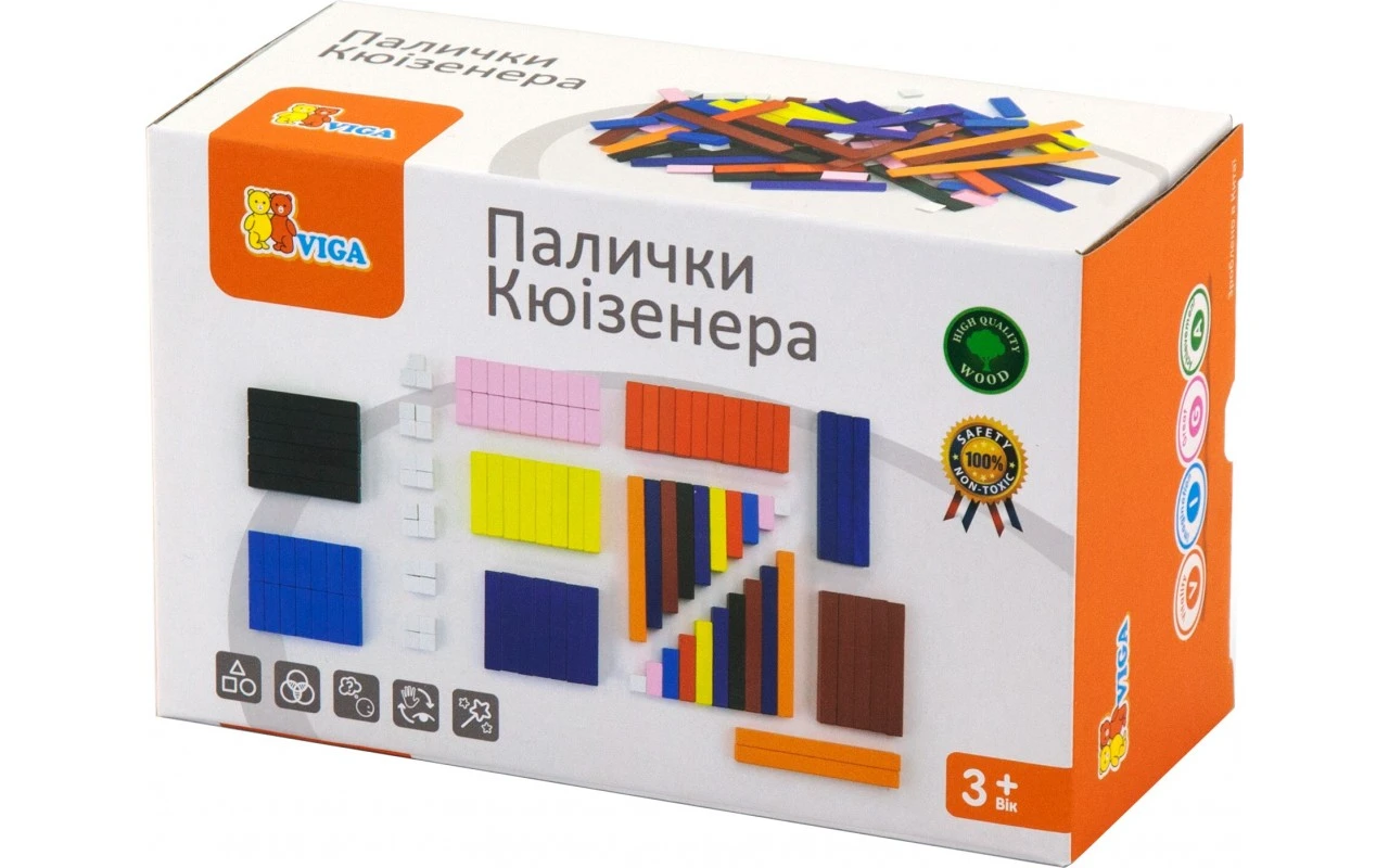 Учебный набор Палочки Кюизенера Viga Toys 51765 116 шт Разноцветный