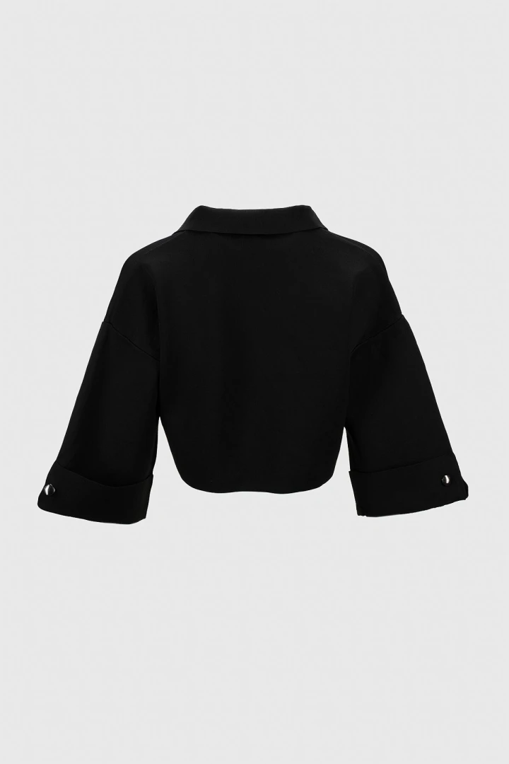 Пиджак однотонный женский Femme 1012 L Черный (2000989871354D)  Фото №9