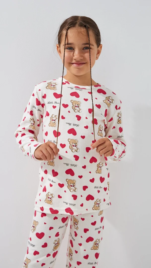 Пижама для девочки DALMINA Little Bear 104 см Молочный  Фото №1