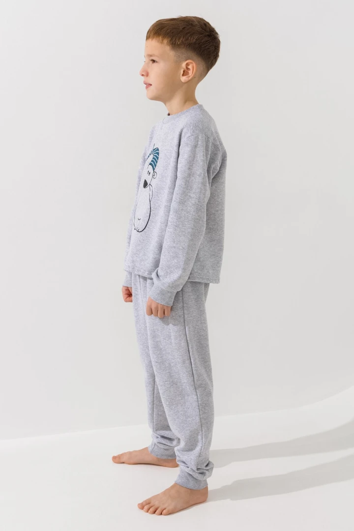 Піжама для хлопчика Baby Life 303 Ведмедик 158-164 см Сірий  Фото №0