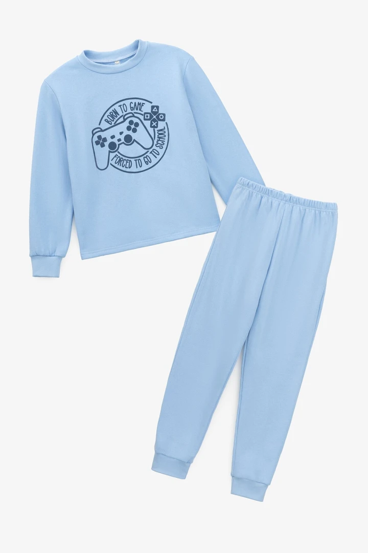 Піжама для хлопчика Baby Life 303 School 134-140 см Блакитний  Фото №4